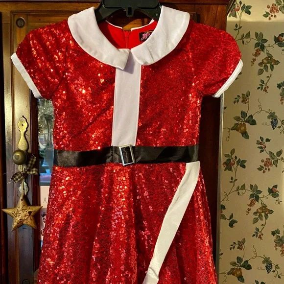 white christmas dresses Peter Pan Collar Dress in Cherry Print 8 main image 0